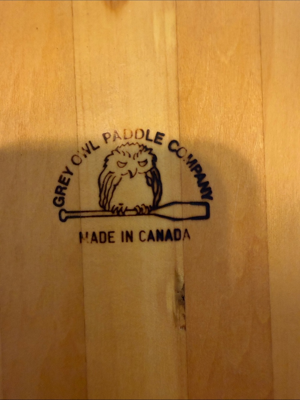 Classic Wooden Canoe Paddle - Natural Brown - Picture 3 of 7